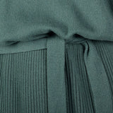 1980s Sage Green Cashmere Dress