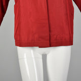 Large 1960sRed Silk Lightweight Jacket