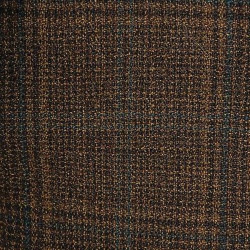 1960s Bronze Brown Gold Plaid Jacket  Slim Lapel