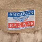 1970s Classic Wrap Coat in Tan Wool