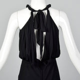 1970s Holly's Harp Silk Jersey Disco Dress