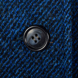 1950s Blue and Black Tweed Coat
