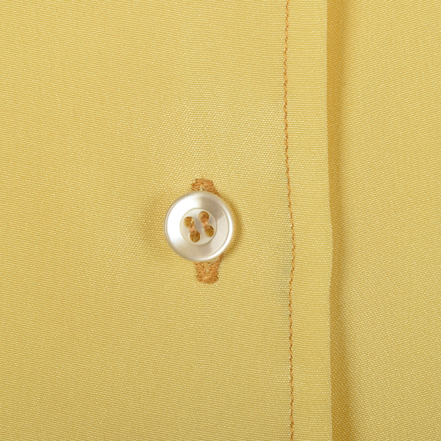 Medium 1950s Pale Yellow Silk Blouse
