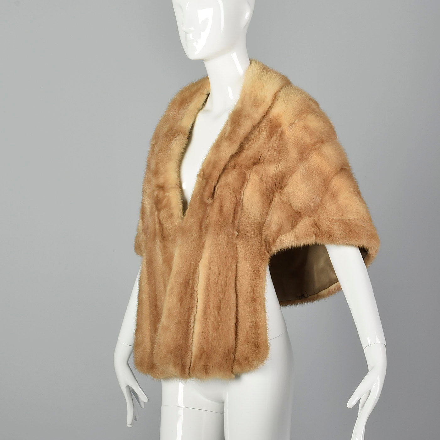 1950s Mink Stole with Pockets