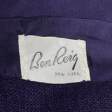 1960s Dark Purple Tweed Skirt and Jacket Set