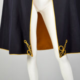 1940s Navy Wool Cape Uniform Autumn Outerwear