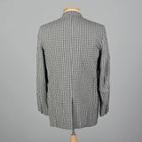 1950s Black and White Gingham Seersucker Jacket