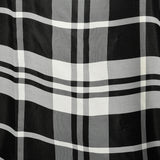 XL 1980s Black Prom Dress Strapless Velvet Plaid Formal Evening