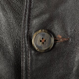 1960s Mens Belted Leather Norfolk Jacket