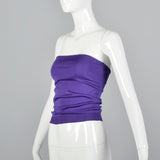 1970s Anne Klein Purple Tube Top