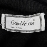 XS Gianni Versace Spring Summer 1988 Black Novelty Sweater