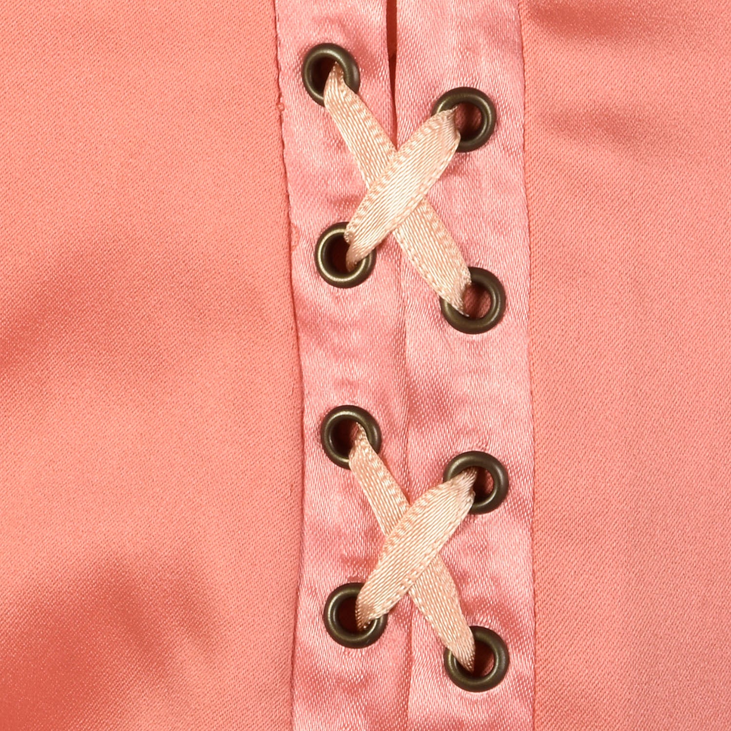 Small Just Cavalli Pink Corset Dress Sexy Strapless Satin NWT