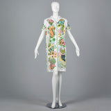 1960s Novelty Print Butterfly Dress