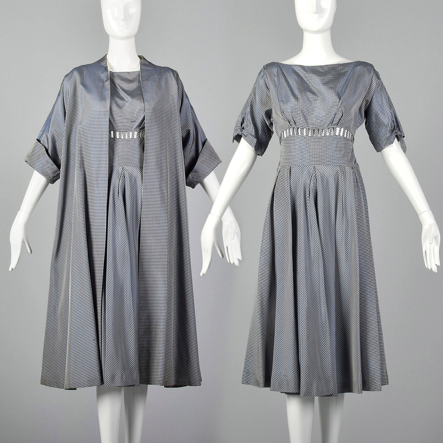XS 1950s Cage Waist Dress and Jacket