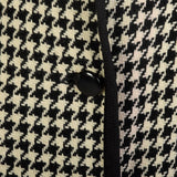 XXS 1960s Neusteters Houndstooth Cape Woven Winter Outerwear Shawl Collar Pockets