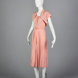 1950s Pink Day Dress with Matching Bolero