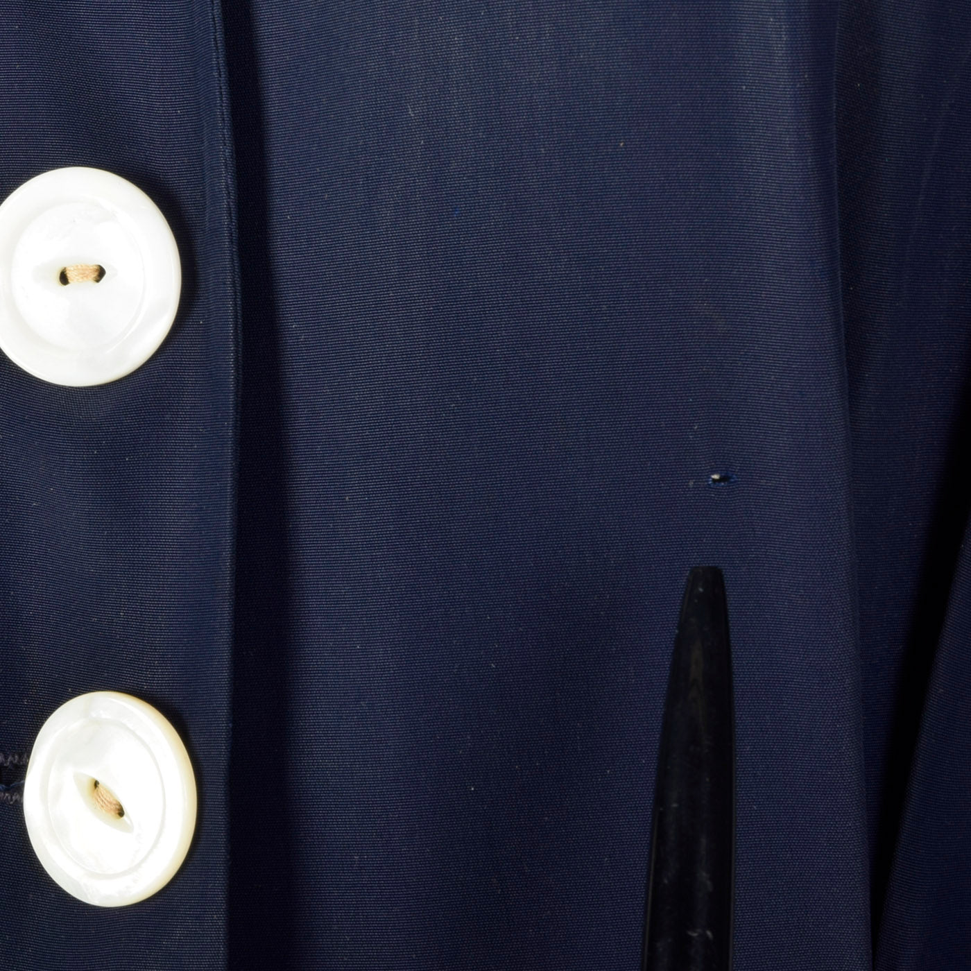 1950s Navy Rayon Dressing Gown
