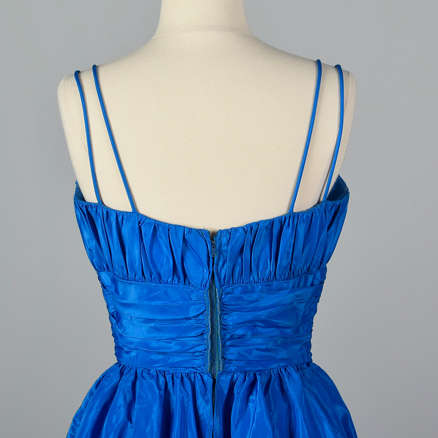 1950s Electric Blue Party Dress with Bubble Skirt