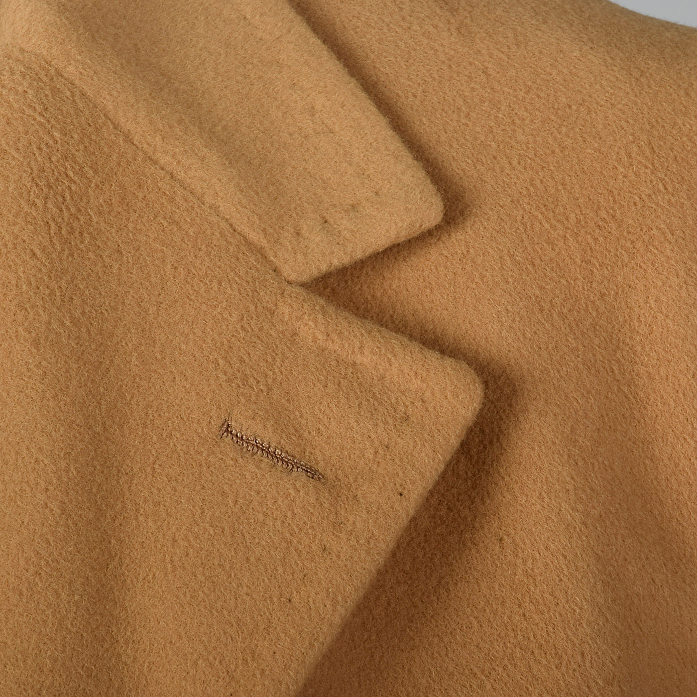 1970s Mens Dhalishan Cashmere Tan Coat