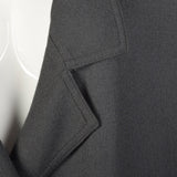 Medium Louis Feraud 1980s Double Breasted Gray Coat