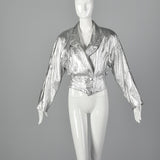 1980s Lillie Rubin Metallic Silver Jacket
