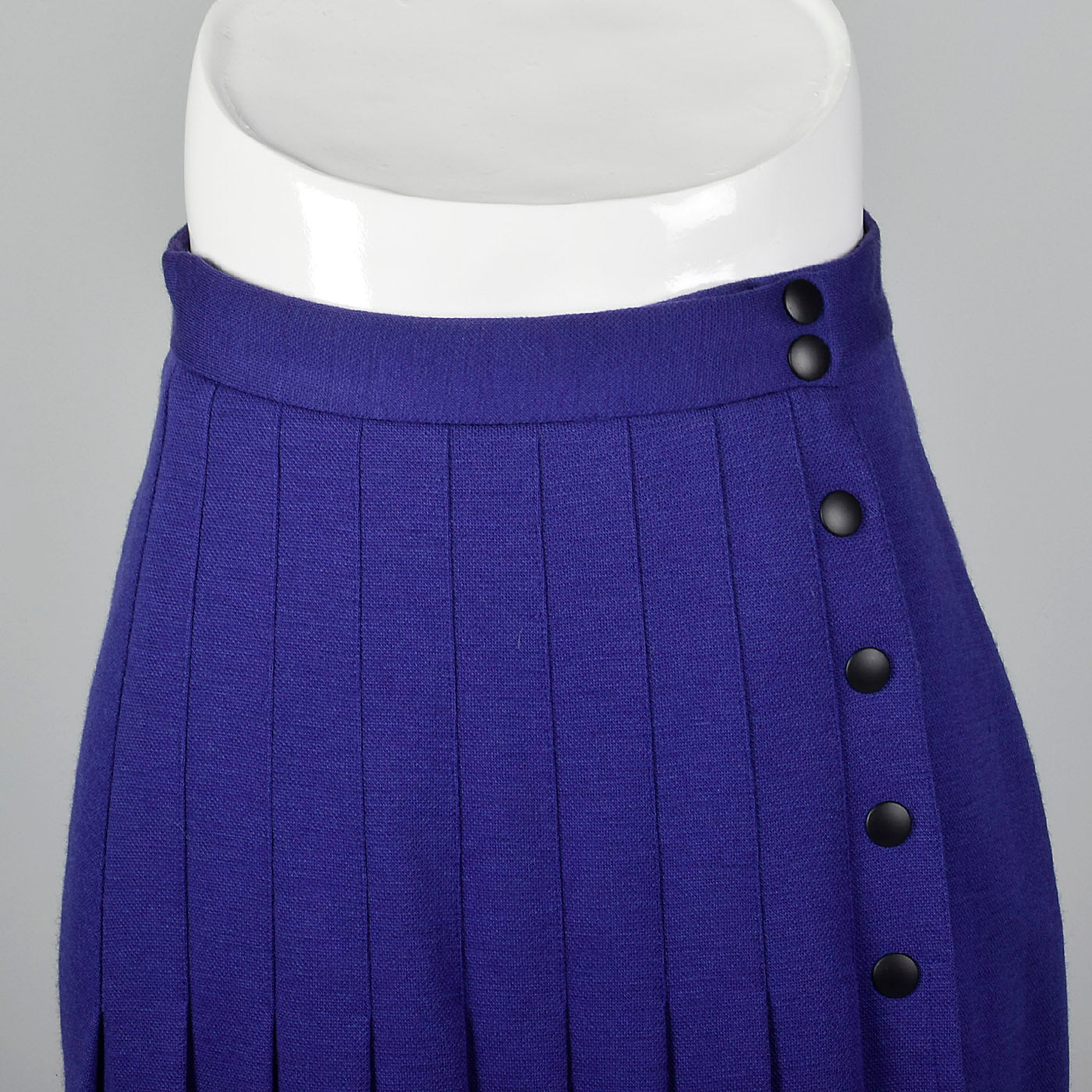 1990s Sonia Rykiel Purple Knit Pleated Skirt