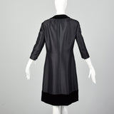 Small 1960s Silk and Wool Cocktail Dress