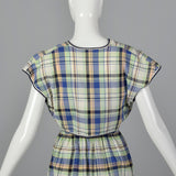 1950s Plaid Dress and Jacket with Patch Pockets