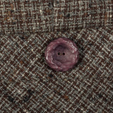 Small Brown Knit and Tweed 1960s Dress Set