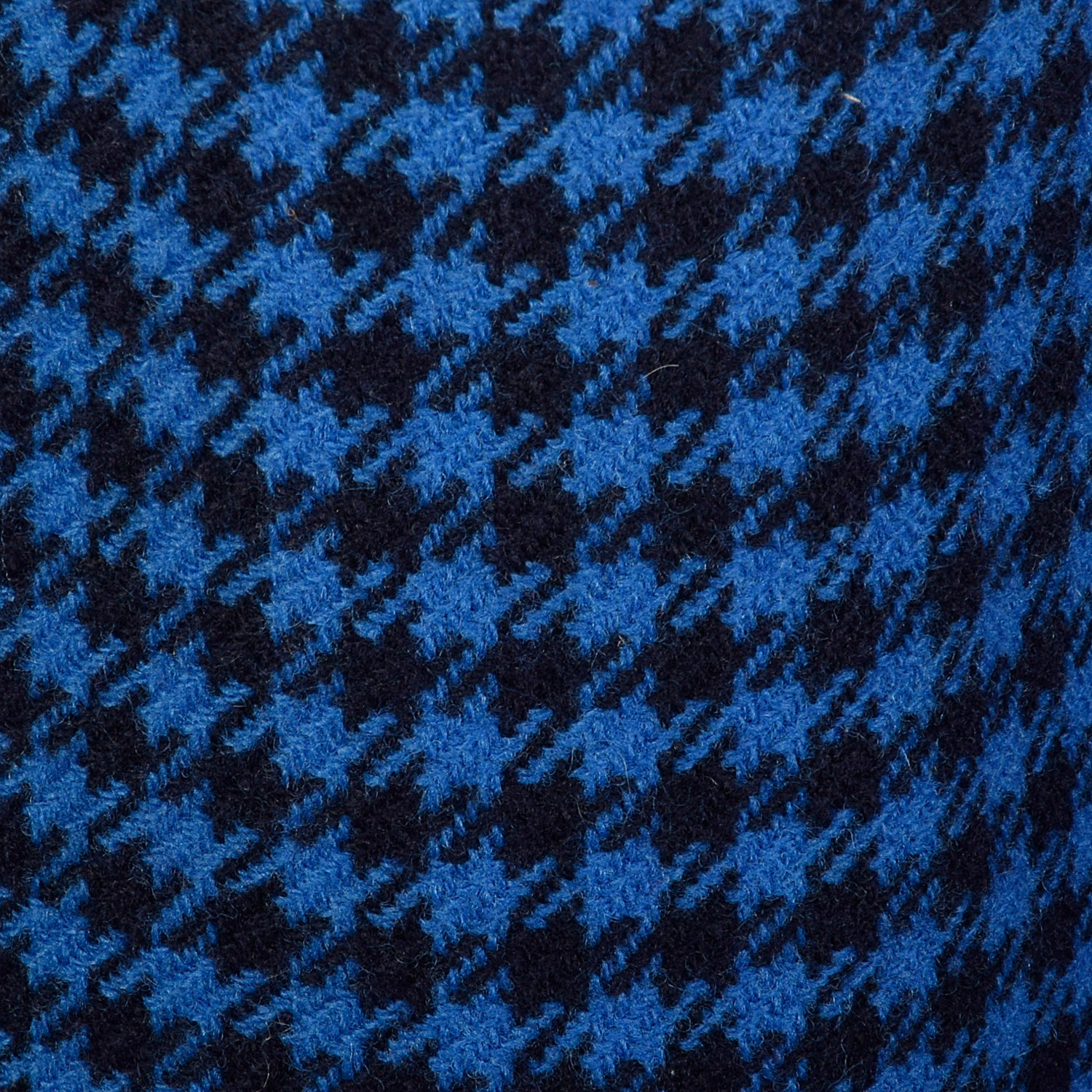 Medium Valentino Boutique 1980s Blue Houndstooth Plaid Skirt Suit