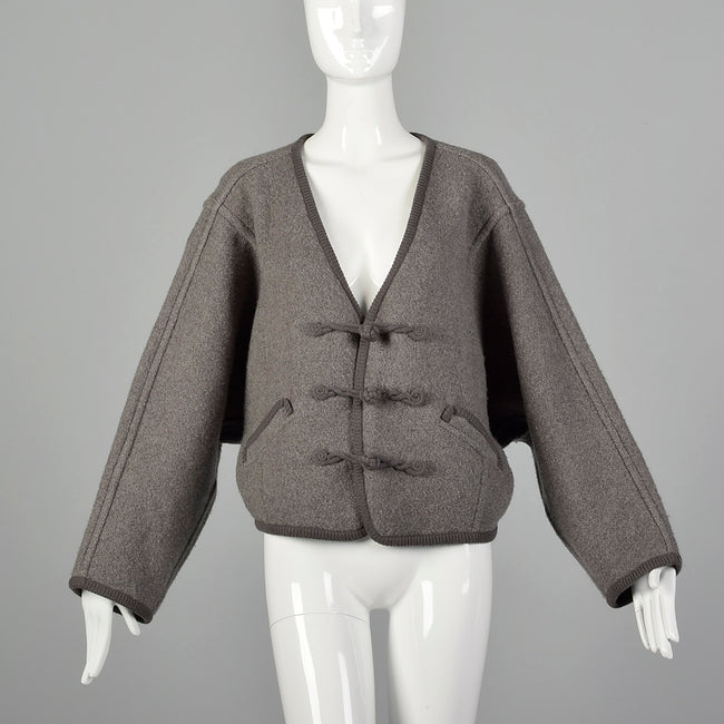 Issey Miyake Plantation Gray Wool Jacket
