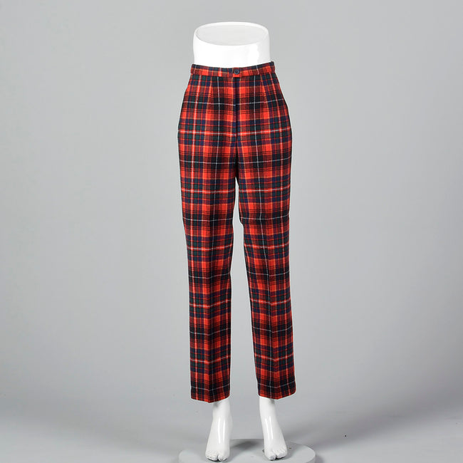 1970s Pendleton Wool Plaid Pants