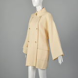 Medium-XL Louis Feraud Double Breasted Cream Jacket