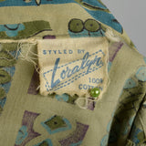XL-XXL 1950s Green Day Dress