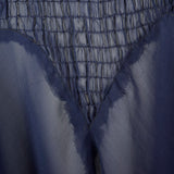 1930s Sheer Navy Blue Dress
