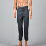 1970s Deadstock Grey Plaid Pants