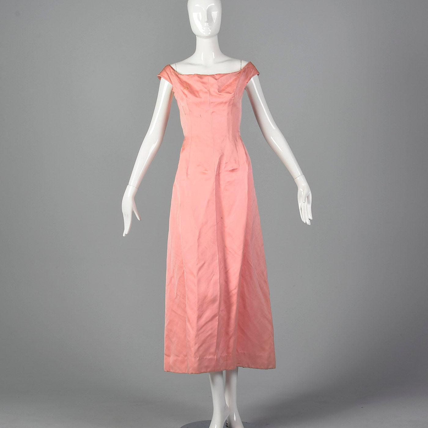 1960s Balenciaga Pink Evening Gown