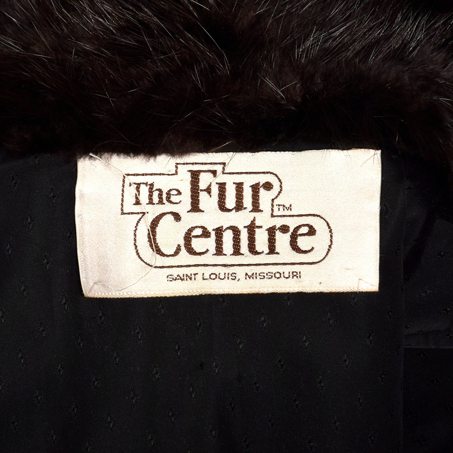 Large 1980s Black Long Hair Beaver Fur Coat