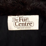 Large 1980s Black Long Hair Beaver Fur Coat