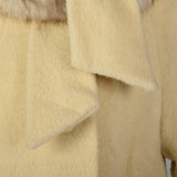 1950s Cream Wool Swing Coat