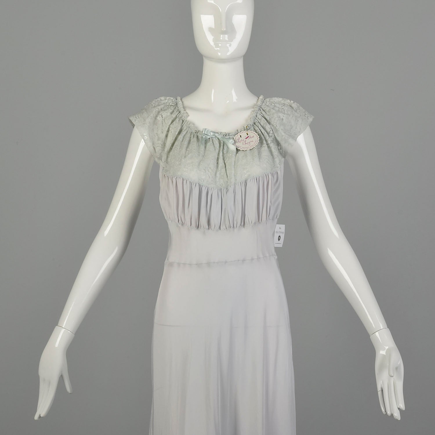 Medium 1940s Rayon Vintage Nightgown Boudoir Lingerie