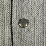 1950s Mens Campus Black and Gray Cardigan