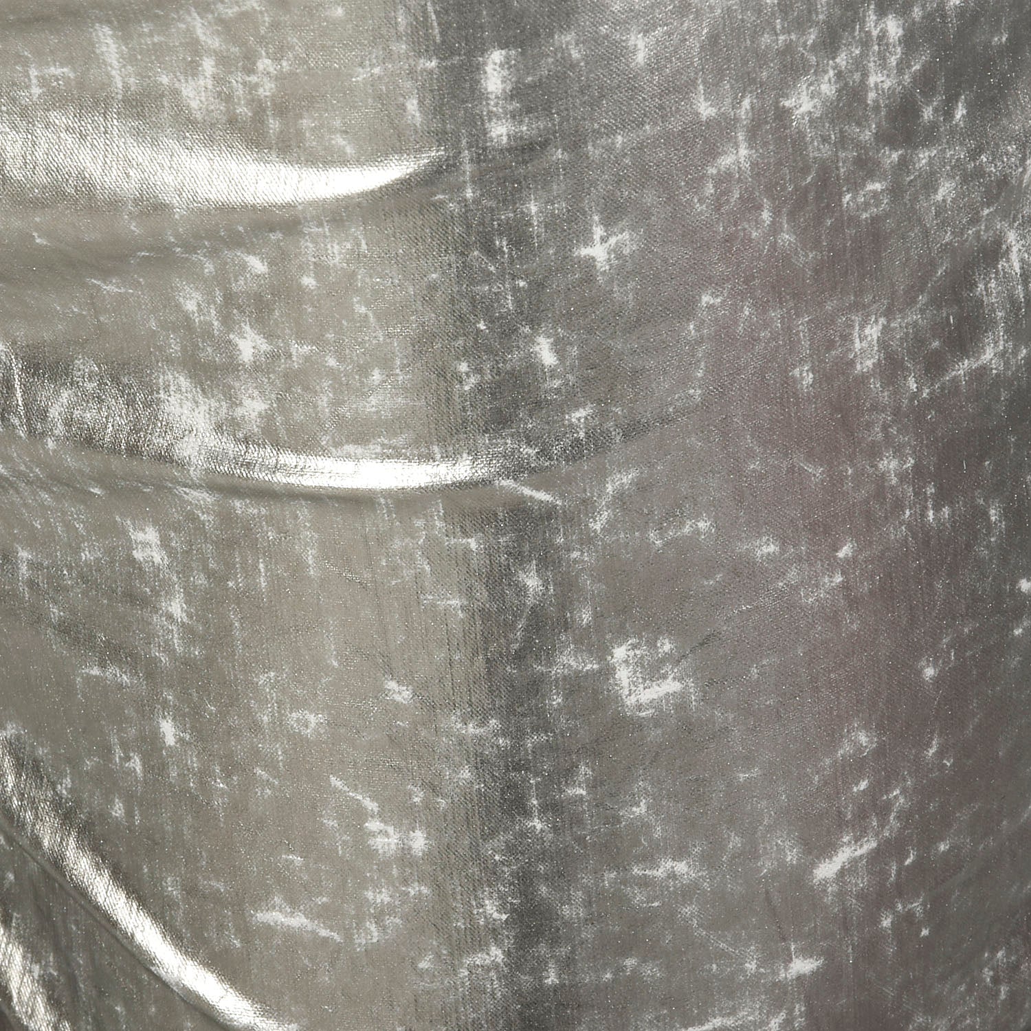 Small Costume National Silver Pants Metallic Low Rise Designer