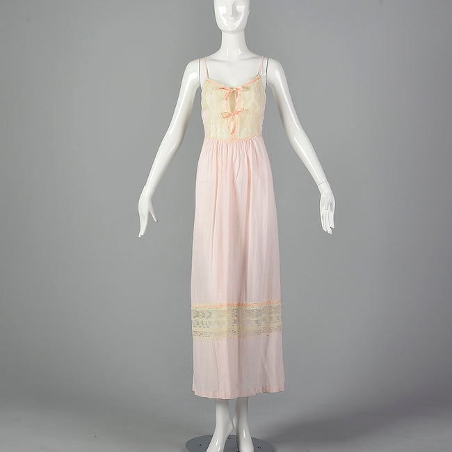 1970s Christian Dior Pink Nightgown