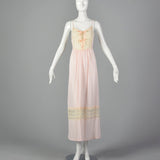 1970s Christian Dior Pink Nightgown