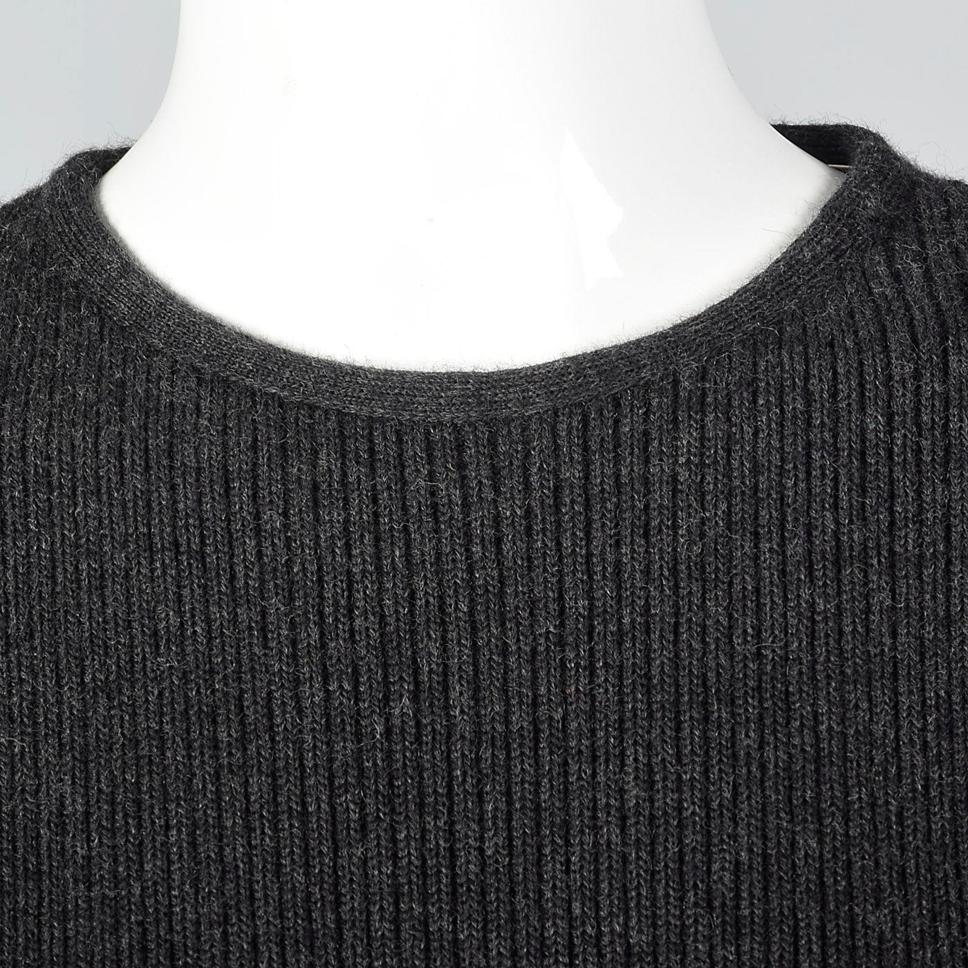 1970s Lilli Ann I. Magnin Gray Sweater Dress