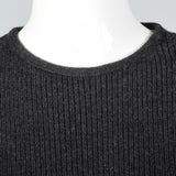 1970s Lilli Ann I. Magnin Gray Sweater Dress