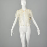 XS Miss Dior Christian Dior 1980s Lace Bed Jacket
