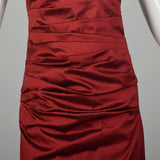 Small Talbot Runhof Red Evening Gown Sweetheart Neckline Formal Dress