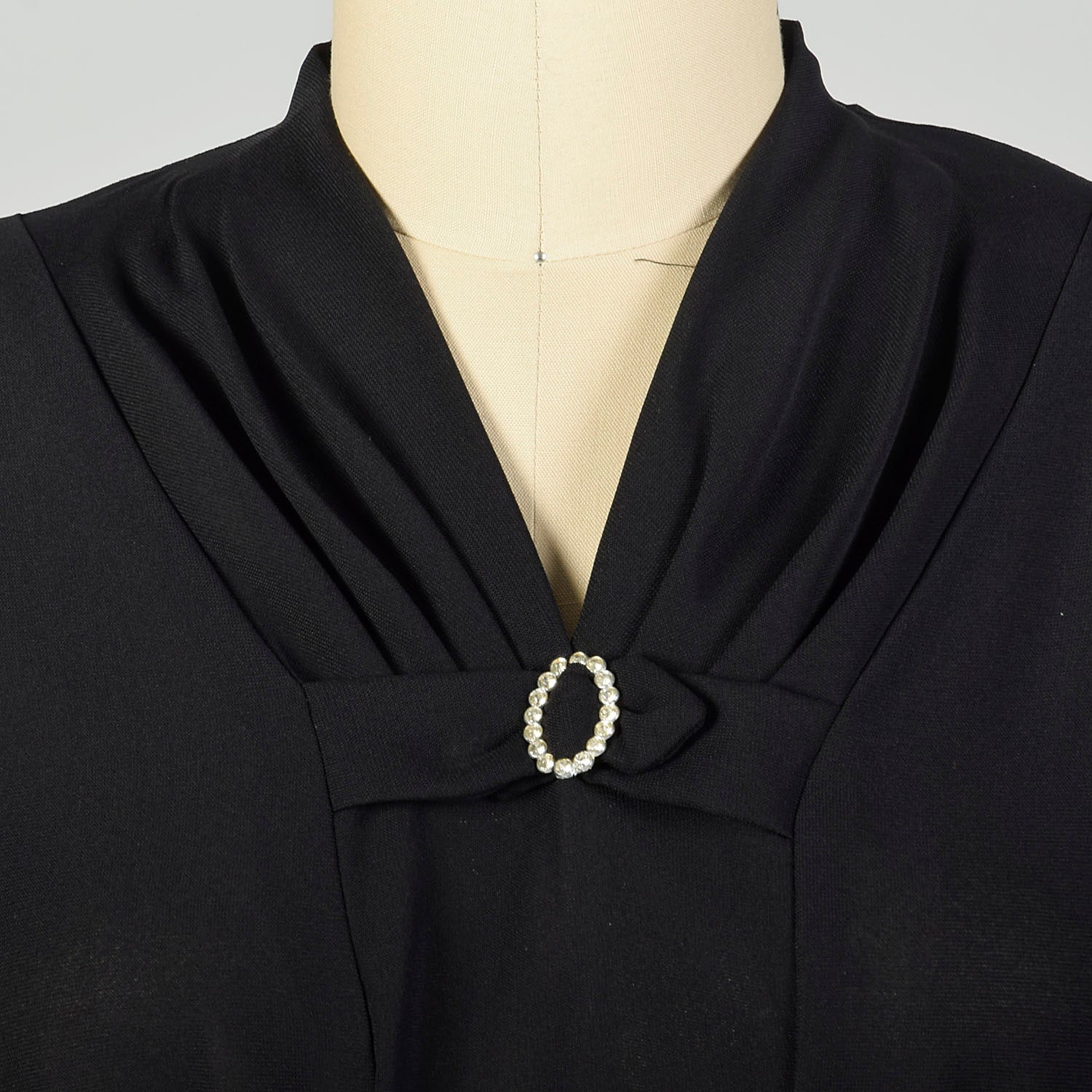 3XL 1950s Little Black Dress Short Sleeve Plus Size Sheer Volup LBD